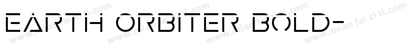 Earth Orbiter Bold字体转换